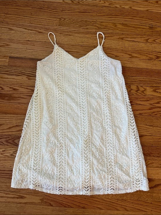 Altar'd State Dresses & Skirts - Alland State Ivory Lace Dress Boho A-Line Spaghetti Strap Large
